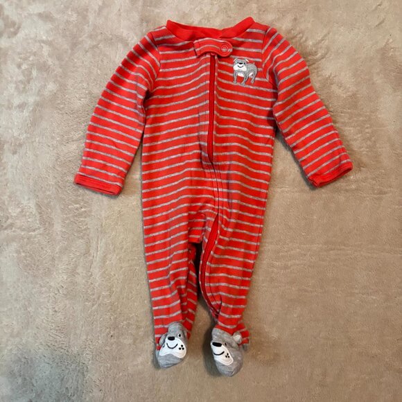 Carter’s & Garanimals Newborn Baby Boy Sleepwear Bundle | Zoo Animal & Bulldog F - Picture 4 of 10